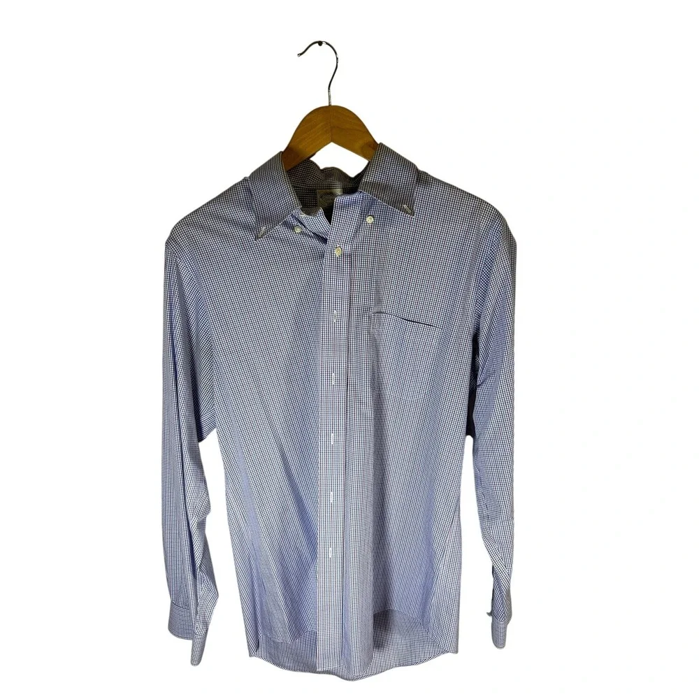 Brooks Brothers 1818 Regent Button Down Shirt Mens 15 1/2 4 5‎ Non Iron Gingham